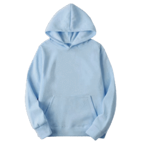 Women’s Casual Long Sleeve Hoodie Pullover with Pockets Light Blue