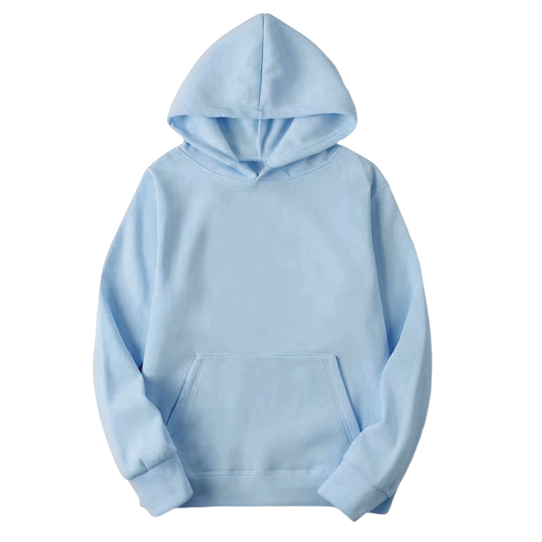 Women’s Casual Long Sleeve Hoodie Pullover with Pockets Light Blue