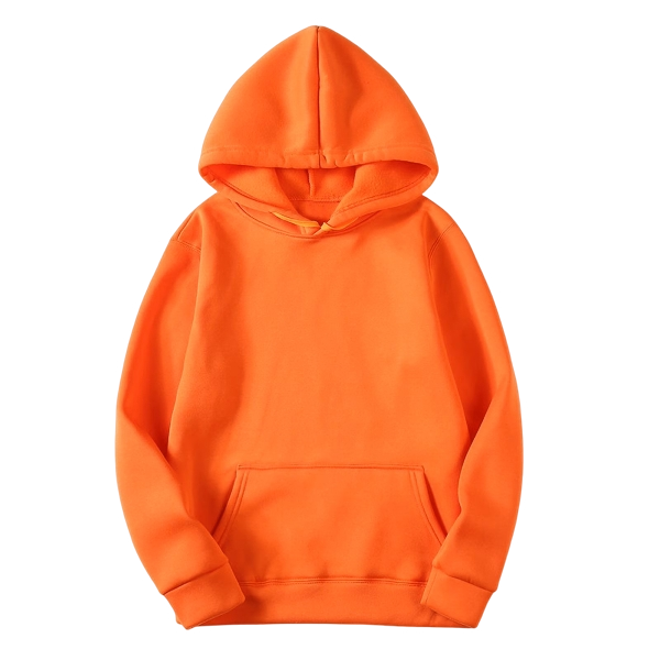 Women’s Cozy Long Sleeve Pullover Hoodie with Pockets Orange