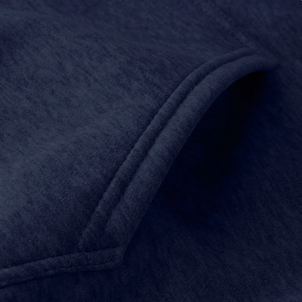 Women’s Casual Long Sleeve Hoodie Pullover with Pockets Navy - Image 3